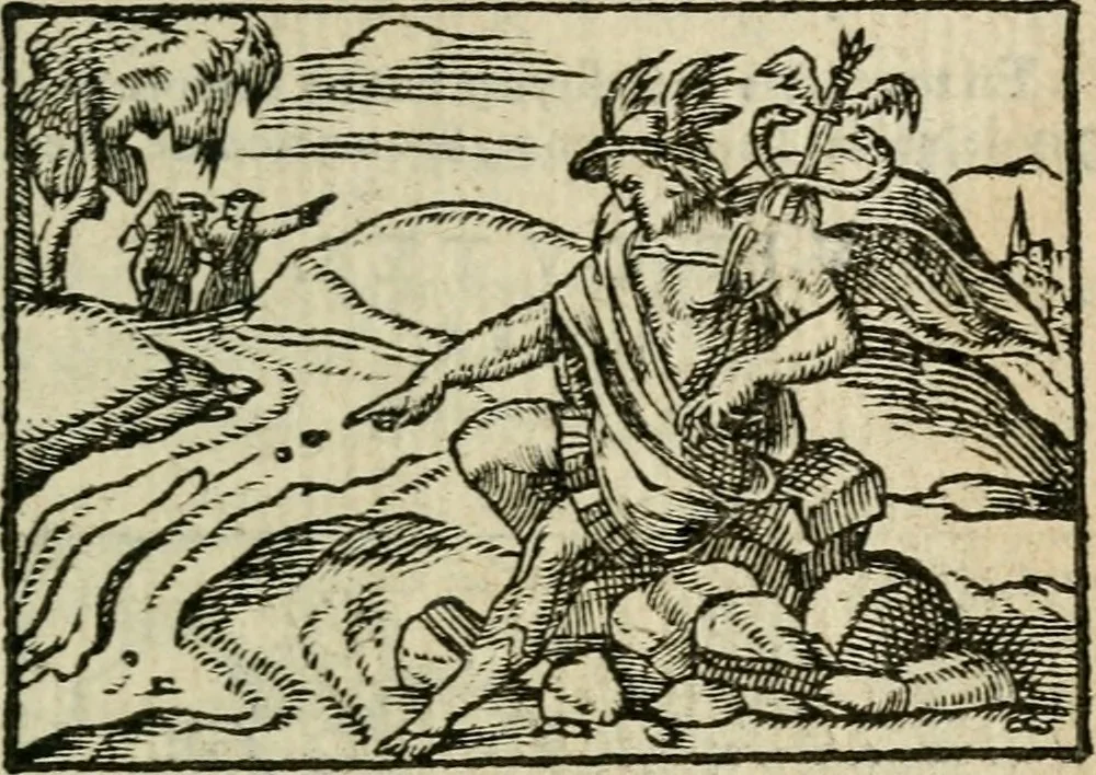 An illustration from Emblemes d'Alciat : en latin et francois vers povr vers, 1574, leaf 24