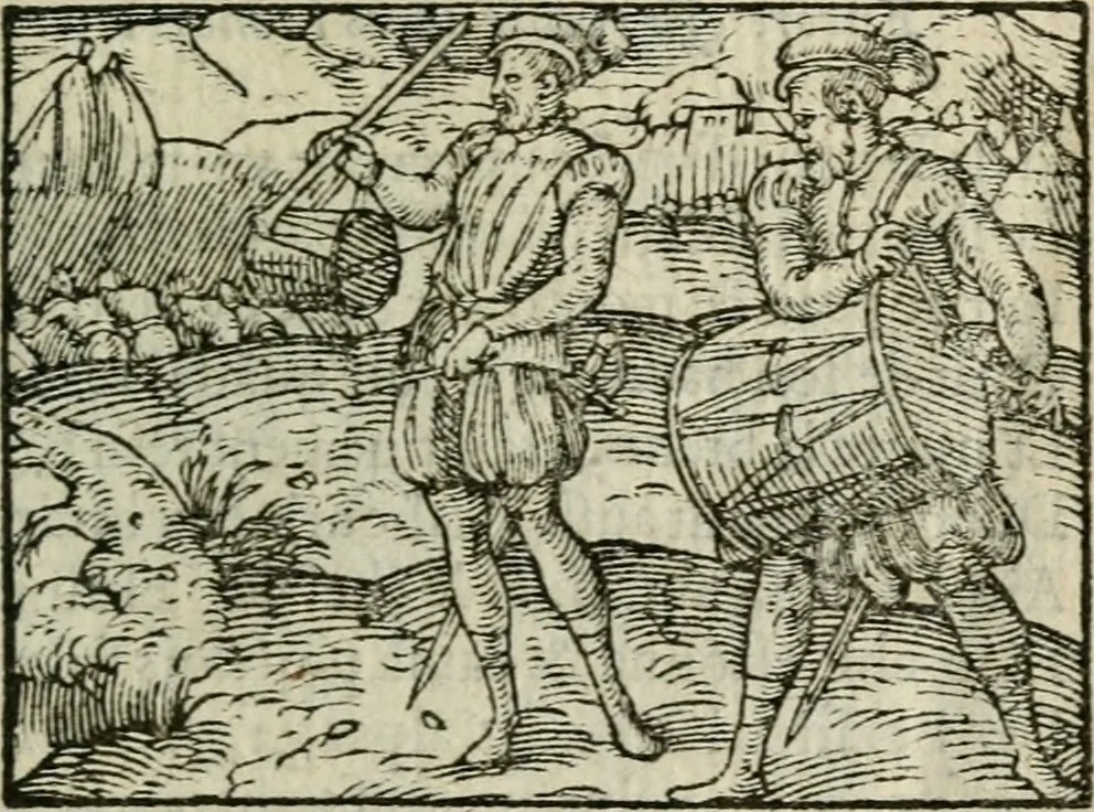 An illustration from Emblemes d'Alciat : en latin et francois vers povr vers, 1574, leaf 258