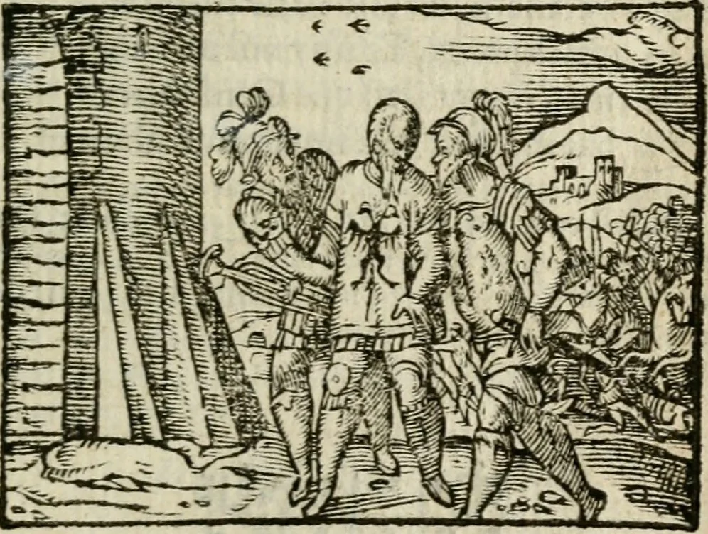 An illustration from Emblemes d'Alciat : en latin et francois vers povr vers, 1574, leaf 264