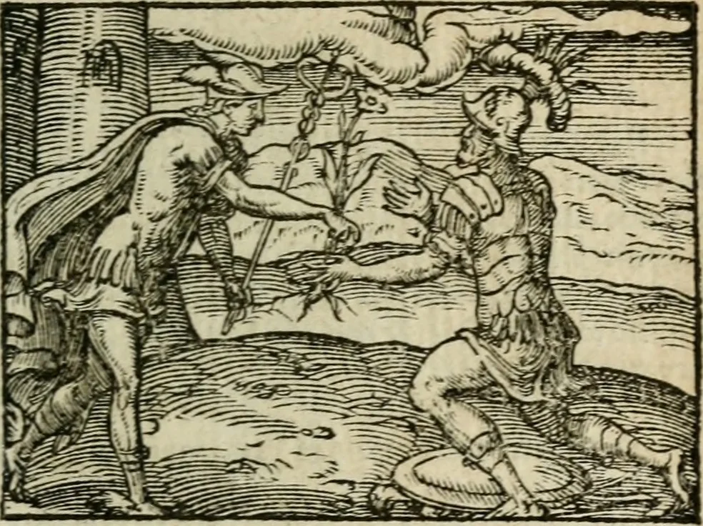 An illustration from Emblemes d'Alciat : en latin et francois vers povr vers, 1574, leaf 278