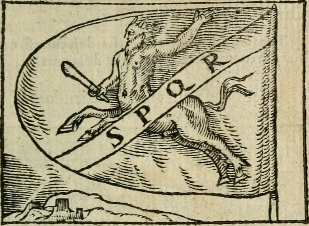 An illustration from Emblemes d'Alciat : en latin et francois vers povr vers, 1574, leaf 30