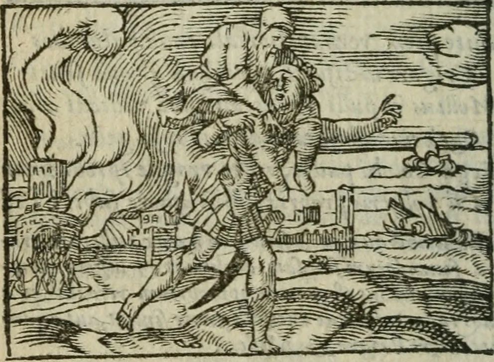 An illustration from Emblemes d'Alciat : en latin et francois vers povr vers, 1574, leaf 303