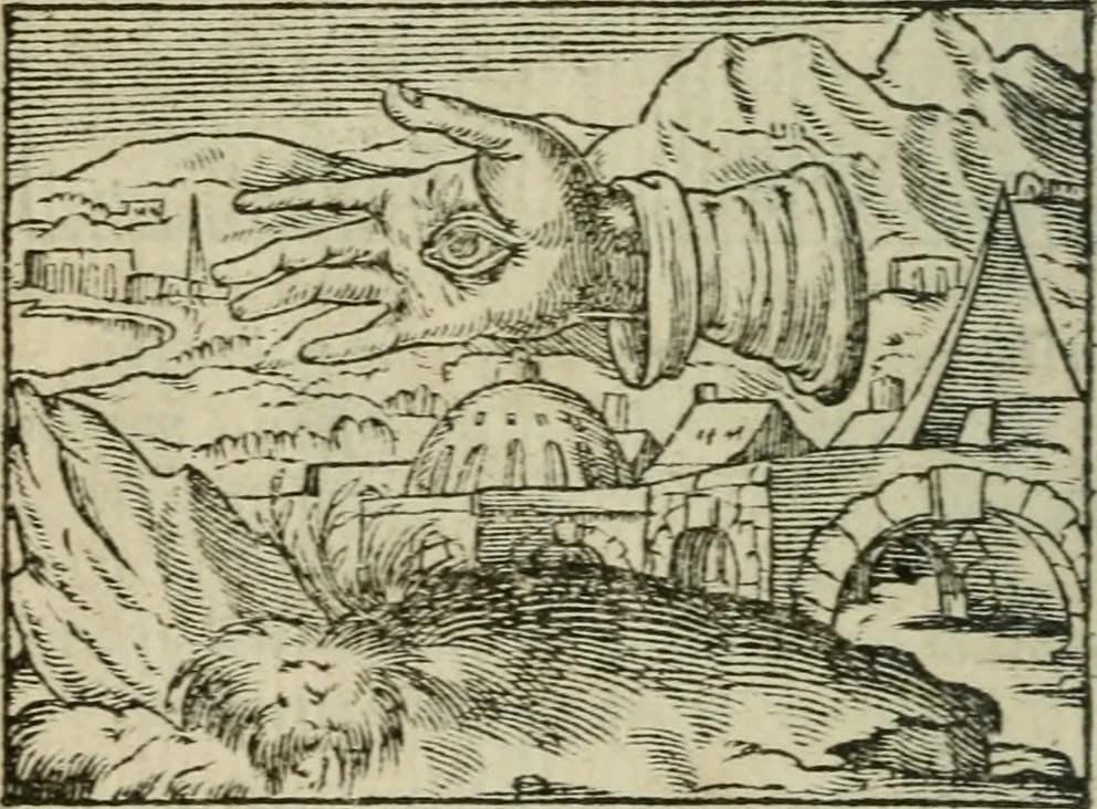 An illustration from Emblemes d'Alciat : en latin et francois vers povr vers, 1574, leaf 35