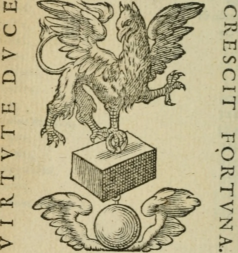 An illustration from Emblemes d'Alciat : en latin et francois vers povr vers, 1574, leaf 351