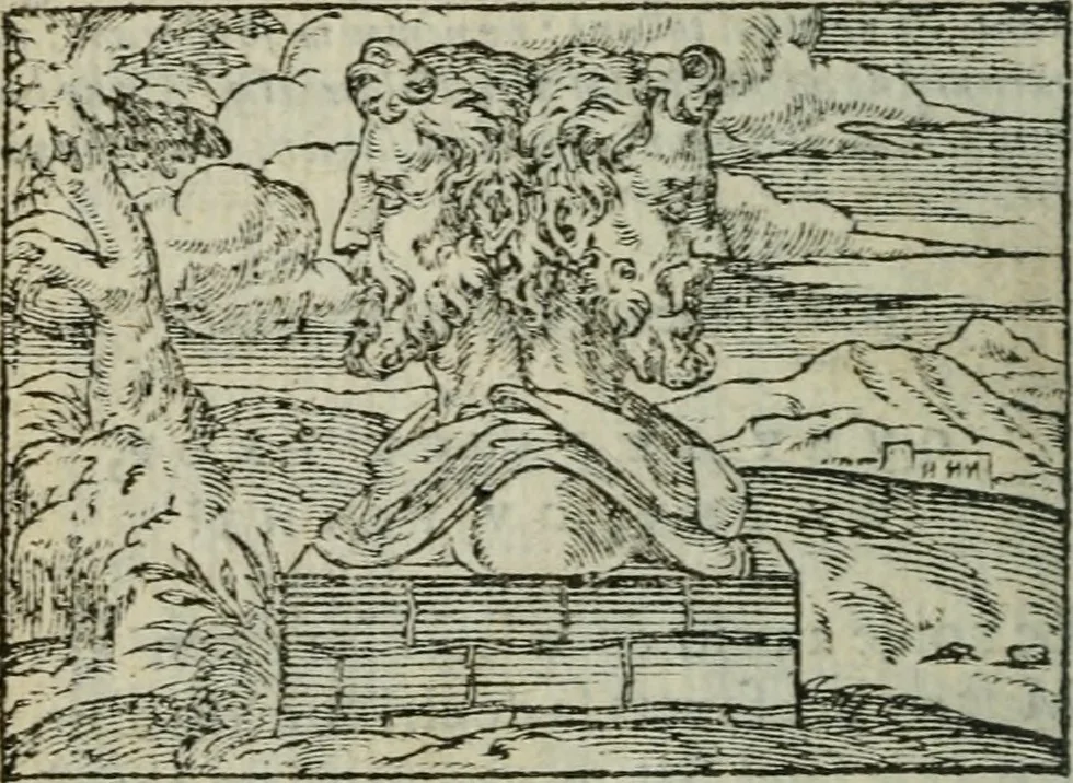 An illustration from Emblemes d'Alciat : en latin et francois vers povr vers, 1574, leaf 39