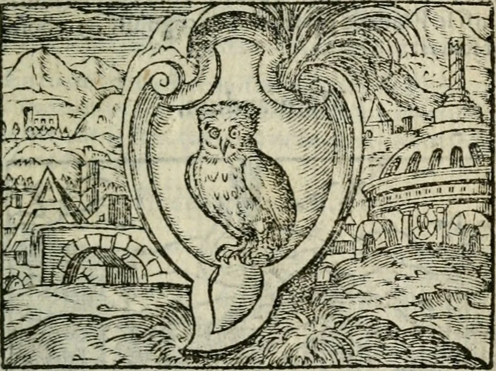An illustration from Emblemes d'Alciat : en latin et francois vers povr vers, 1574, leaf 40