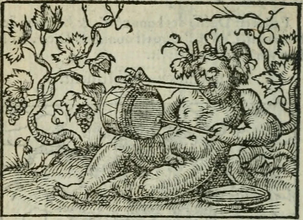 An illustration from Emblemes d'Alciat : en latin et francois vers povr vers, 1574, leaf 47