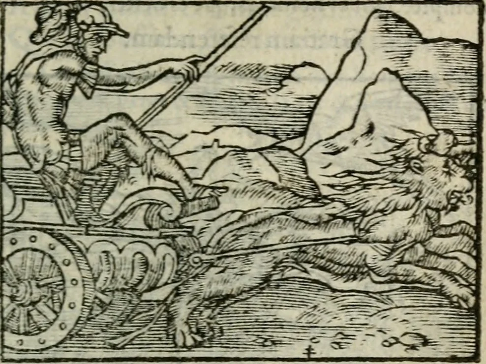 An illustration from Emblemes d'Alciat : en latin et francois vers povr vers, 1574, leaf 54
