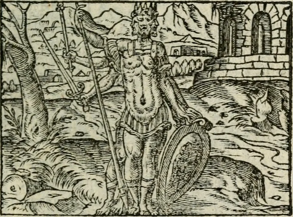 An illustration from Emblemes d'Alciat : en latin et francois vers povr vers, 1574, leaf 68