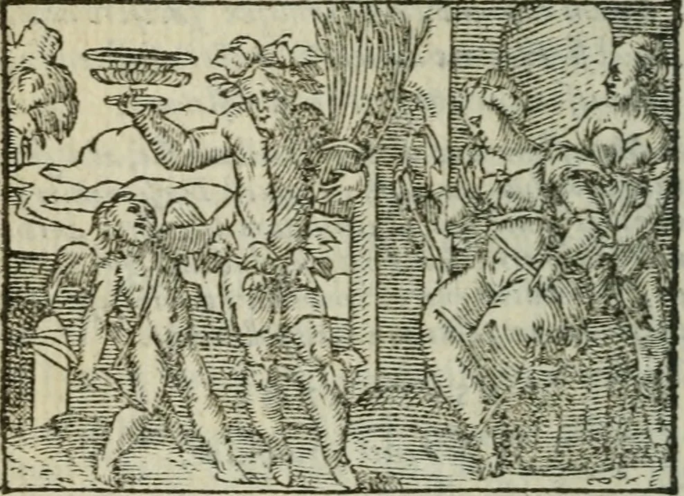 An illustration from Emblemes d'Alciat : en latin et francois vers povr vers, 1574, leaf 73