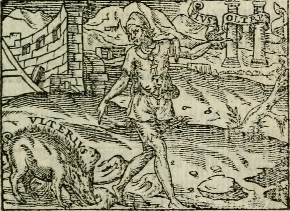 An illustration from Emblemes d'Alciat : en latin et francois vers povr vers, 1574, leaf 76