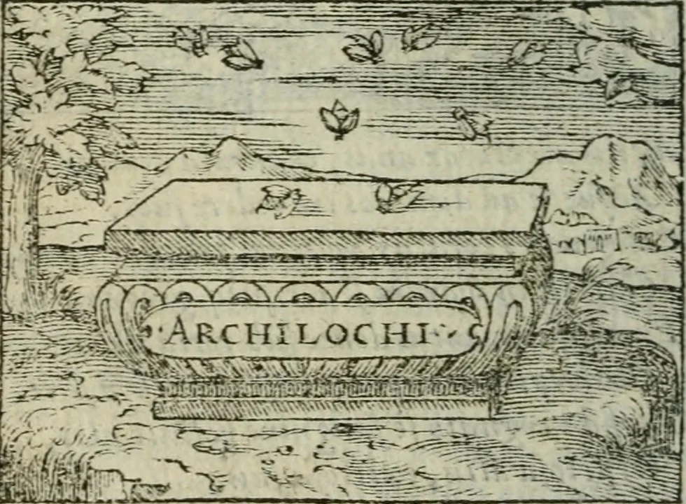 An illustration from Emblemes d'Alciat : en latin et francois vers povr vers, 1574, leaf 83