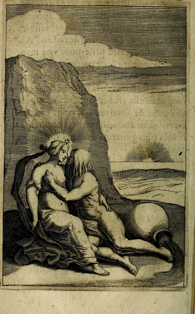 An illustration from Emblemes divers, representez dans cent quarante figures en taille-douce : Enrichis de discours moraux, philosophiques, politiques, et hystoriques ... Où il est traité de la science des roys, princes, ministres d'estats, et generaux d'armées, 1659, leaf 136