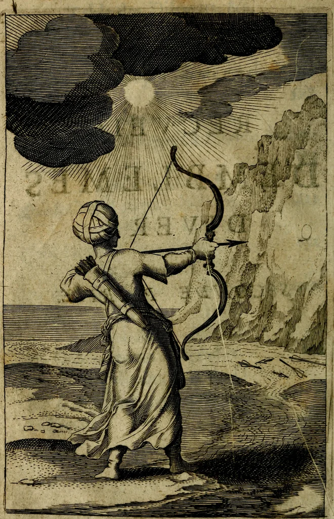 An illustration from Emblemes divers, representez dans cent quarante figures en taille-douce : Enrichis de discours moraux, philosophiques, politiques, et hystoriques ... Où il est traité de la science des roys, princes, ministres d'estats, et generaux d'armées, 1659, leaf 26