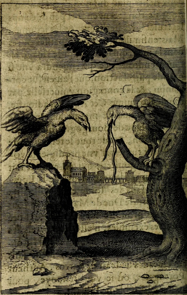An illustration from Emblemes divers, representez dans cent quarante figures en taille-douce : Enrichis de discours moraux, philosophiques, politiques, et hystoriques ... Où il est traité de la science des roys, princes, ministres d'estats, et generaux d'armées, 1659, leaf 342