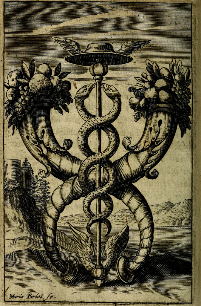 An illustration from Emblemes divers, representez dans cent quarante figures en taille-douce : Enrichis de discours moraux, philosophiques, politiques, et hystoriques ... Où il est traité de la science des roys, princes, ministres d'estats, et generaux d'armées, 1659, leaf 478