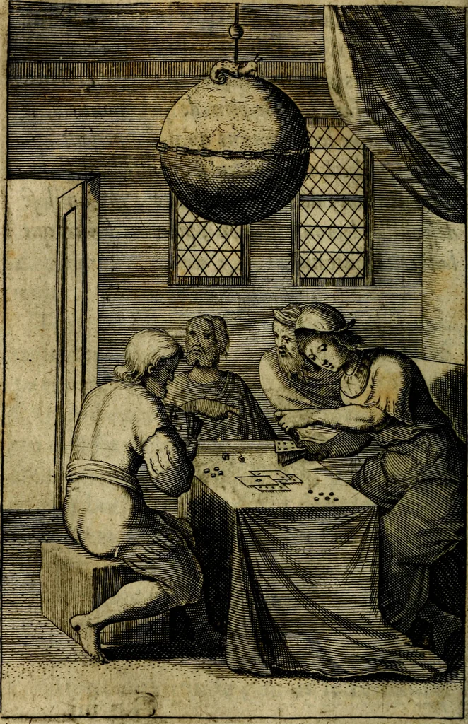 An illustration from Emblemes divers, representez dans cent quarante figures en taille-douce : Enrichis de discours moraux, philosophiques, politiques, et hystoriques ... Où il est traité de la science des roys, princes, ministres d'estats, et generaux d'armées, 1659, leaf 496