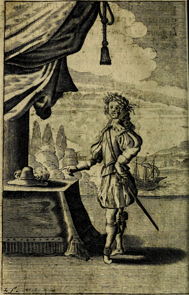 An illustration from Emblemes divers, representez dans cent quarante figures en taille-douce : Enrichis de discours moraux, philosophiques, politiques, et hystoriques ... Où il est traité de la science des roys, princes, ministres d'estats, et generaux d'armées, 1659, leaf 560