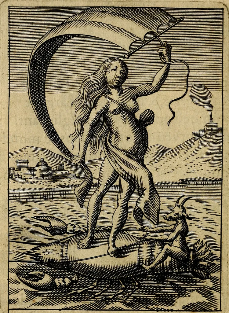 An illustration from Emblemes nouveaux; esquels le cours de ce monde est depeint et representé par certaines figures, desquelles le sens est expliqué par rimes ... Premieremente en allemand & maintenent en françois .., 1617, leaf 149