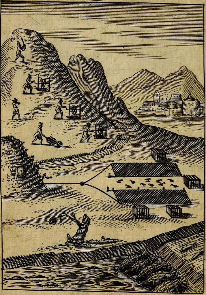 An illustration from Emblemes nouveaux; esquels le cours de ce monde est depeint et representé par certaines figures, desquelles le sens est expliqué par rimes ... Premieremente en allemand & maintenent en françois .., 1617, leaf 153