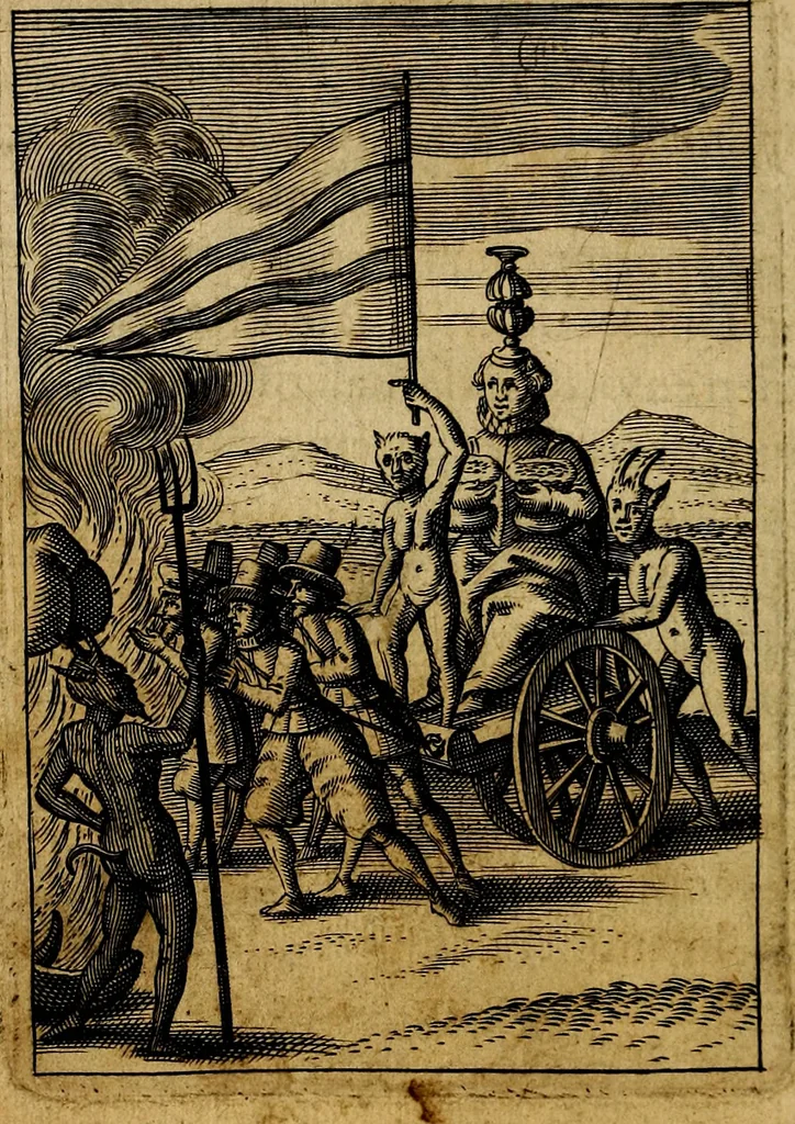 An illustration from Emblemes nouveaux; esquels le cours de ce monde est depeint et representé par certaines figures, desquelles le sens est expliqué par rimes ... Premieremente en allemand & maintenent en françois .., 1617, leaf 175