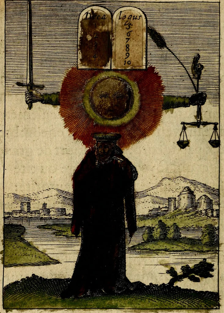An illustration from Emblemes nouveaux; esquels le cours de ce monde est depeint et representé par certaines figures, desquelles le sens est expliqué par rimes ... Premieremente en allemand & maintenent en françois .., 1617, leaf 93
