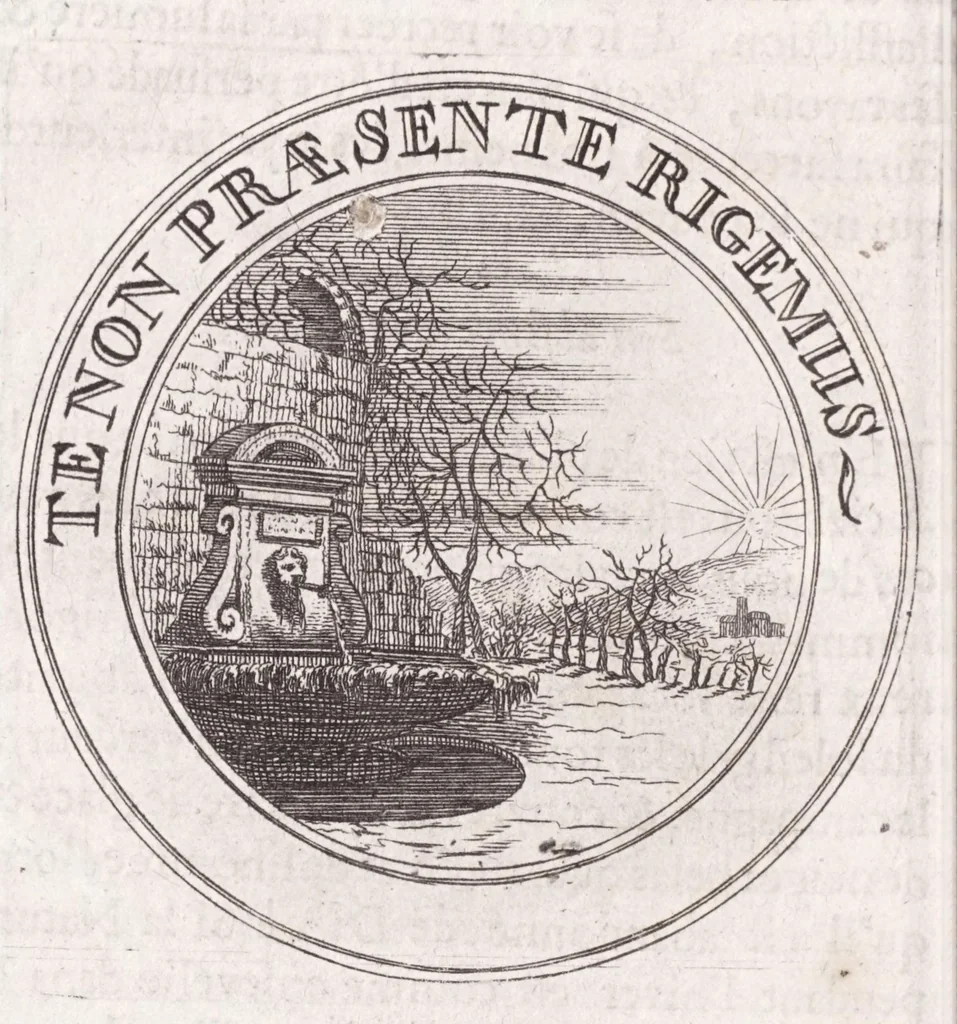 An illustration from Emblémes, ou, Devises chrétiennes, 1697, leaf 104
