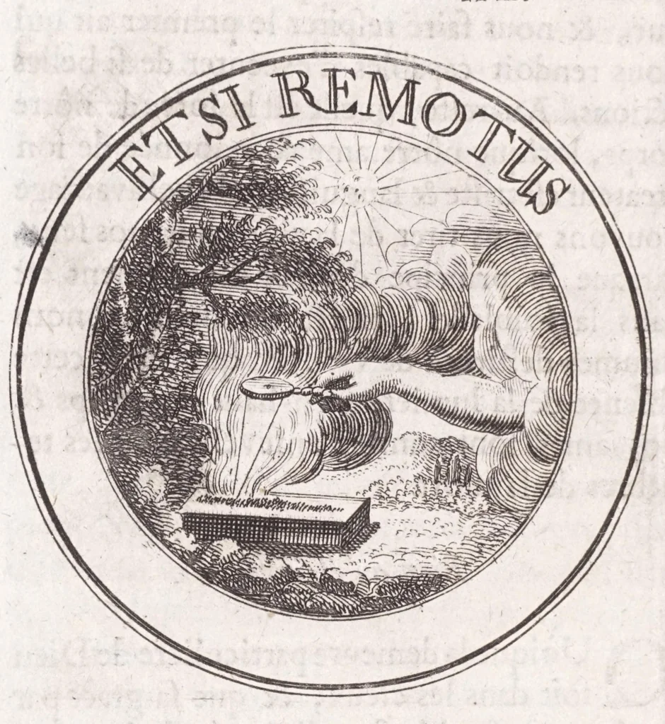An illustration from Emblémes, ou, Devises chrétiennes, 1697, leaf 110