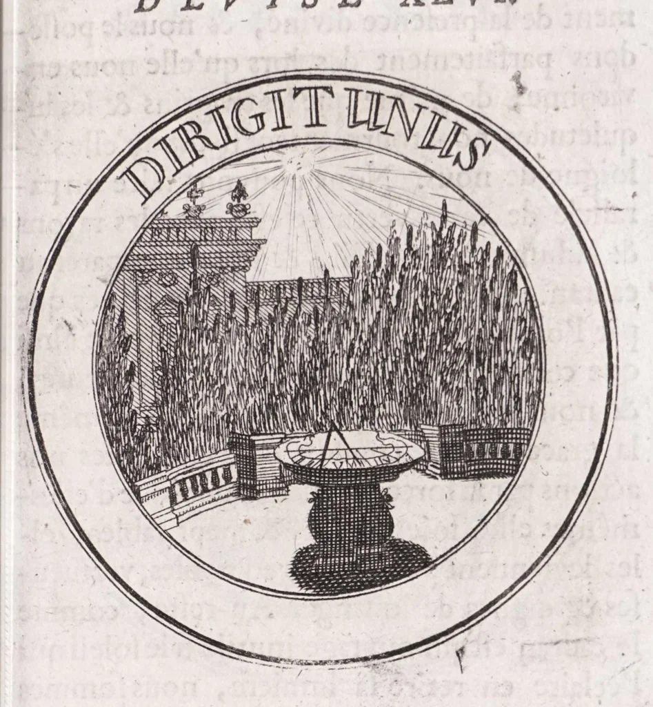 An illustration from Emblémes, ou, Devises chrétiennes, 1697, leaf 123