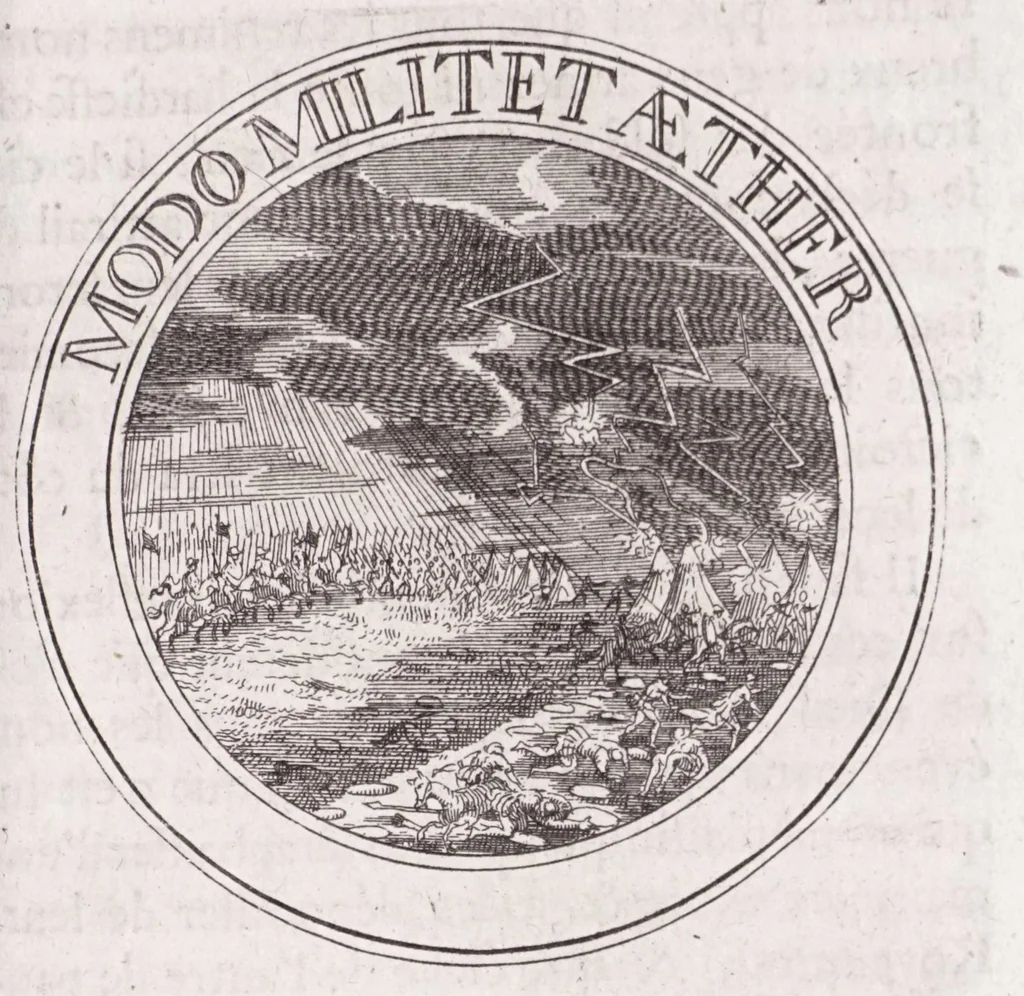 An illustration from Emblémes, ou, Devises chrétiennes, 1697, leaf 149