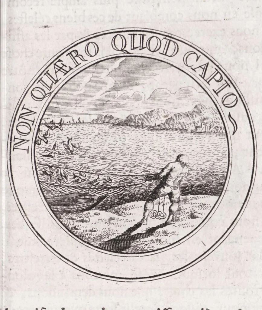 An illustration from Emblémes, ou, Devises chrétiennes, 1697, leaf 171