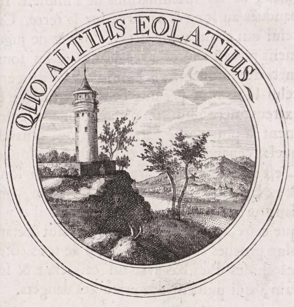 An illustration from Emblémes, ou, Devises chrétiennes, 1697, leaf 187