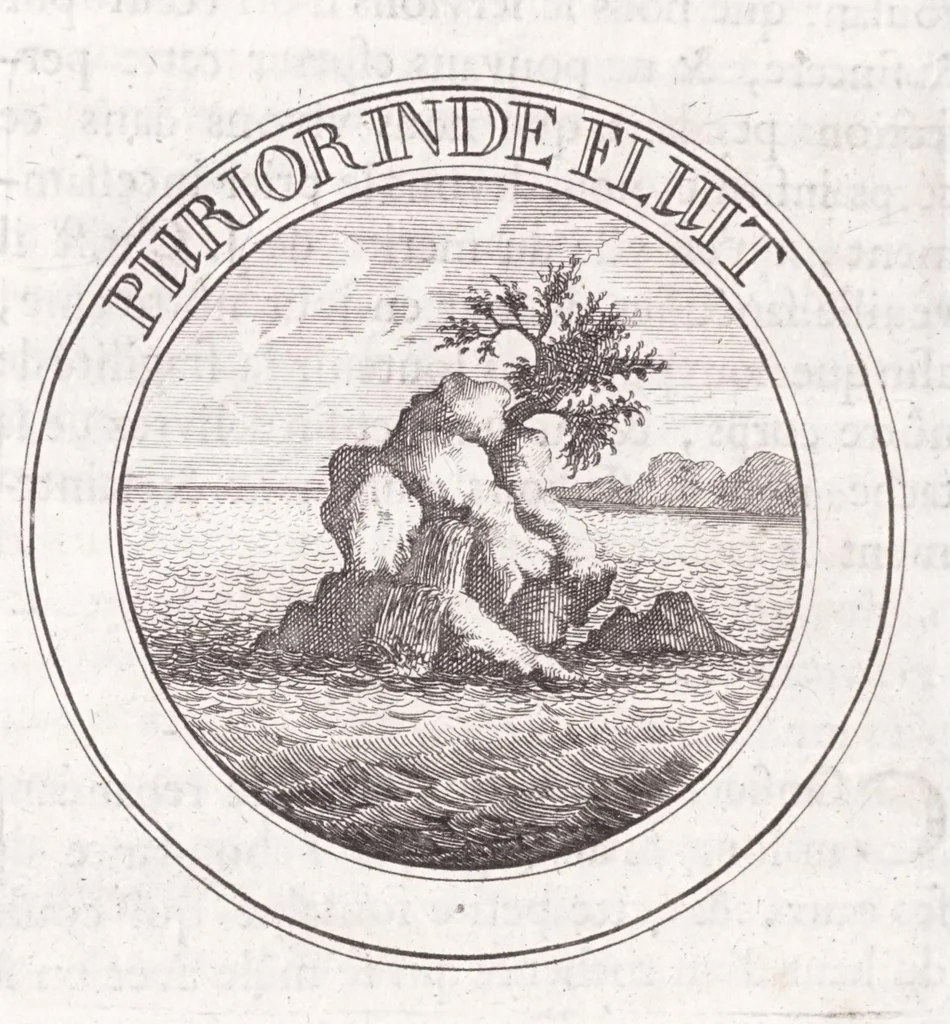An illustration from Emblémes, ou, Devises chrétiennes, 1697, leaf 200