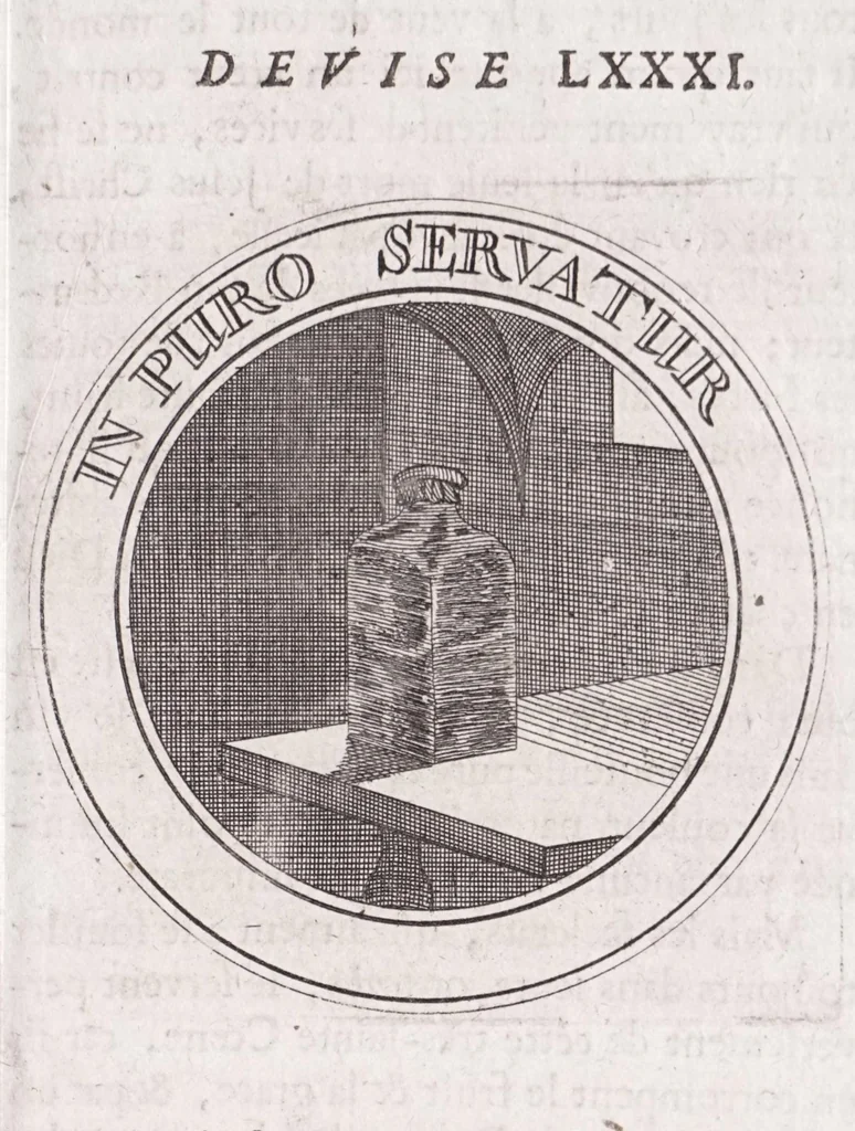 An illustration from Emblémes, ou, Devises chrétiennes, 1697, leaf 207