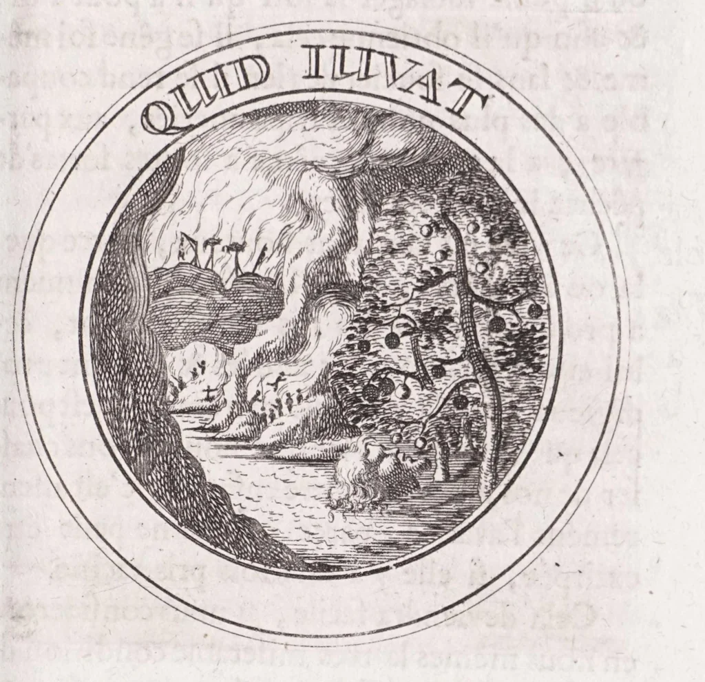 An illustration from Emblémes, ou, Devises chrétiennes, 1697, leaf 231