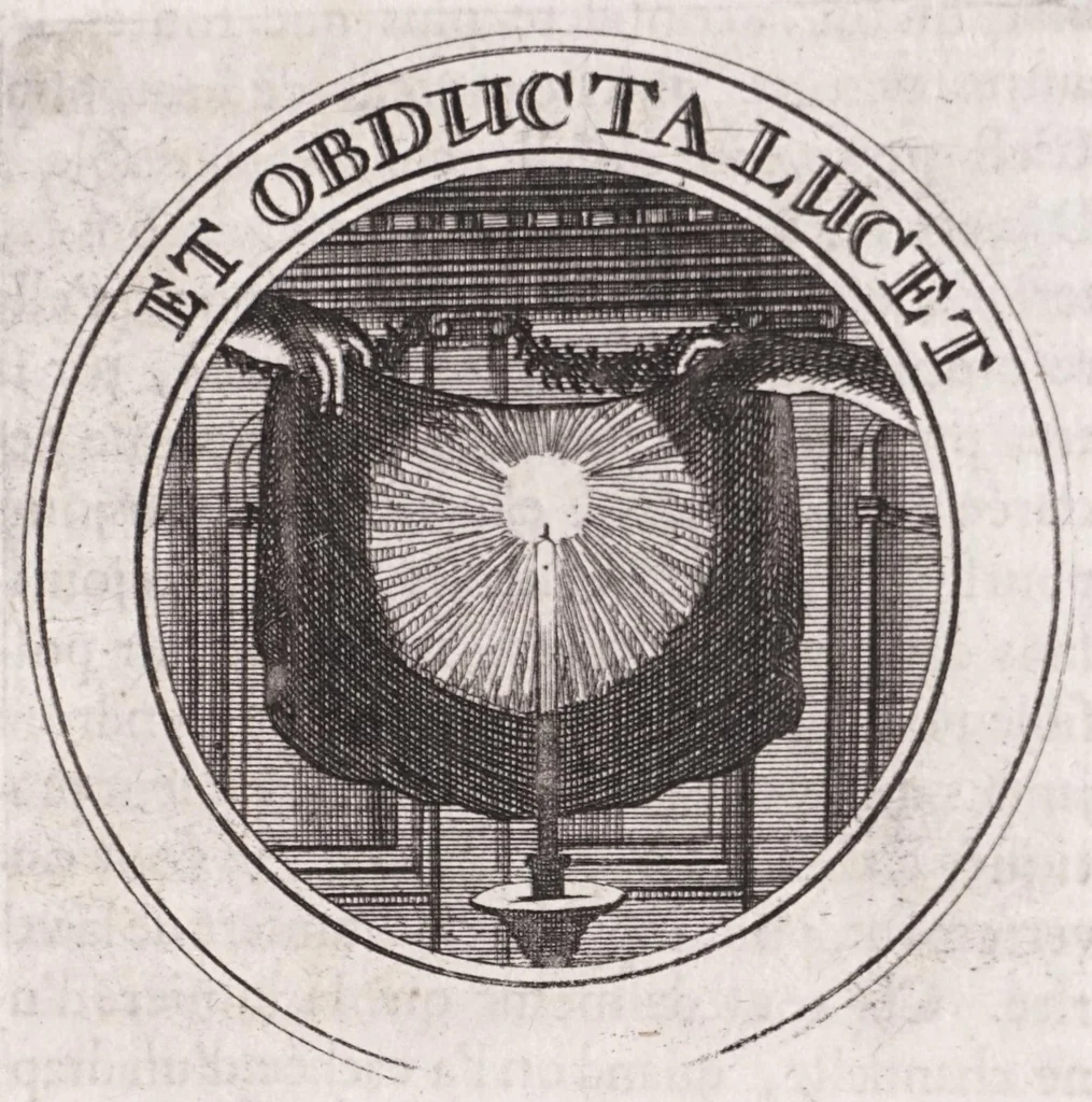 An illustration from Emblémes, ou, Devises chrétiennes, 1697, leaf 239