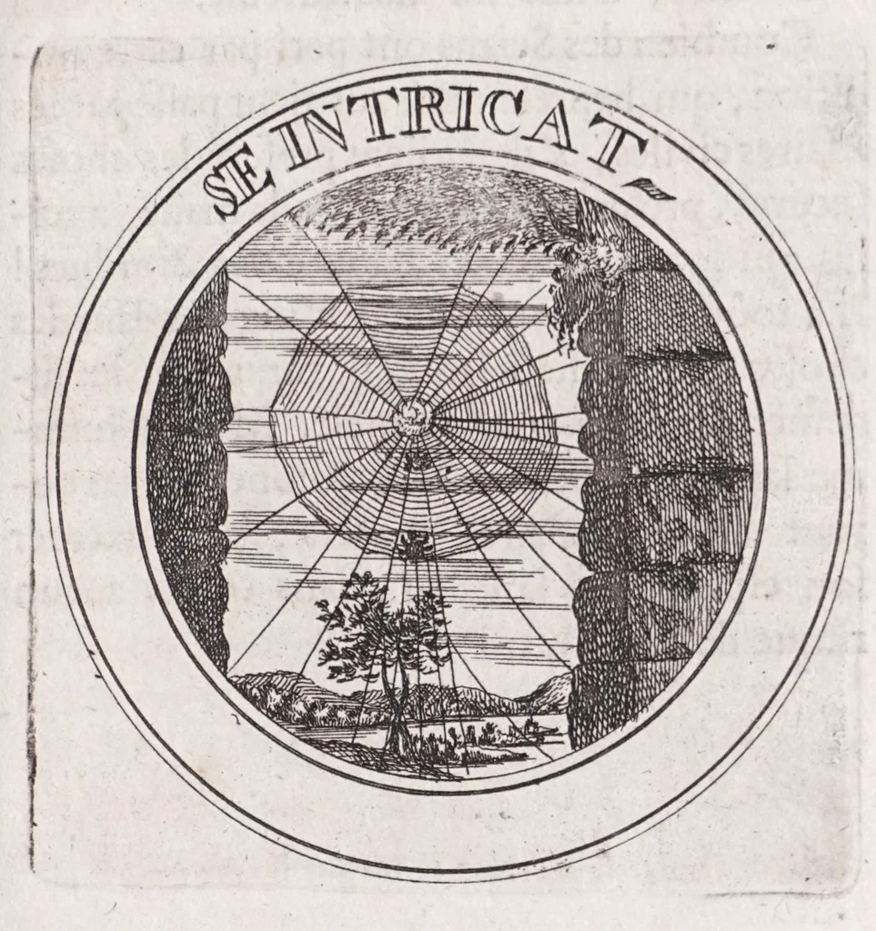 An illustration from Emblémes, ou, Devises chrétiennes, 1697, leaf 247