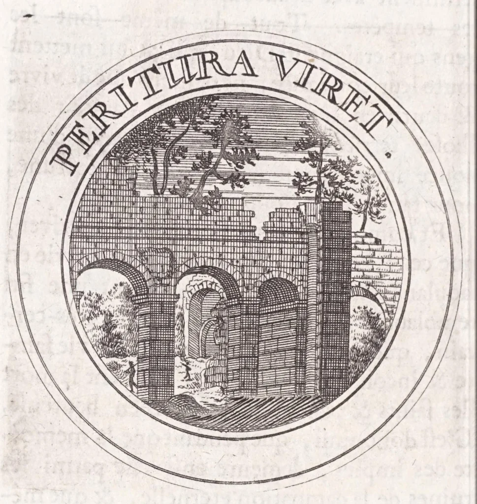 An illustration from Emblémes, ou, Devises chrétiennes, 1697, leaf 254