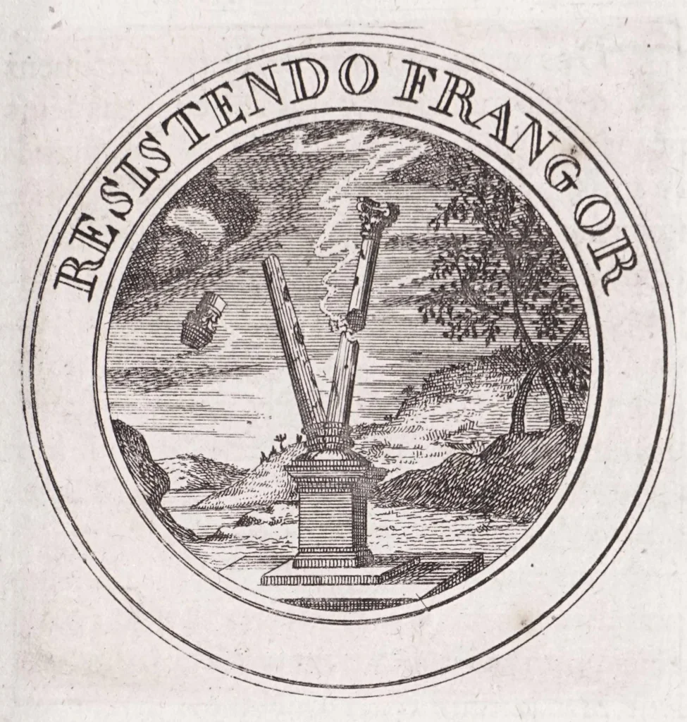 An illustration from Emblémes, ou, Devises chrétiennes, 1697, leaf 33
