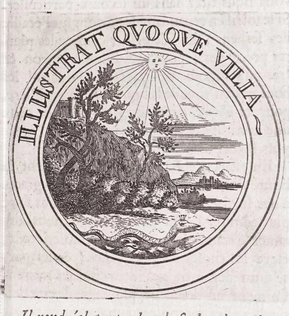 An illustration from Emblémes, ou, Devises chrétiennes, 1697, leaf 39