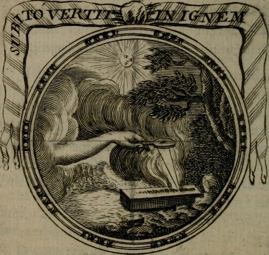 An illustration from Emblemes ou devises chretiennes : ouvrage mêlé de prose & de vers, et enrichi de figures .., 1717, leaf 101
