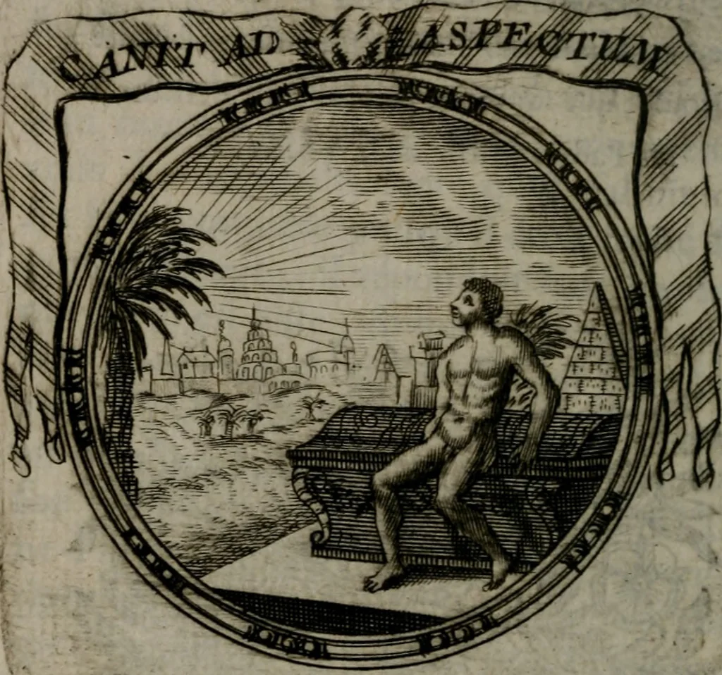 An illustration from Emblemes ou devises chretiennes : ouvrage mêlé de prose & de vers, et enrichi de figures .., 1717, leaf 113