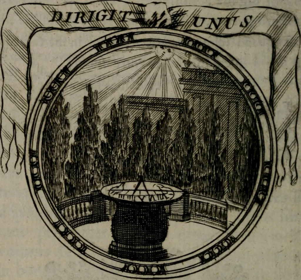 An illustration from Emblemes ou devises chretiennes : ouvrage mêlé de prose & de vers, et enrichi de figures .., 1717, leaf 129
