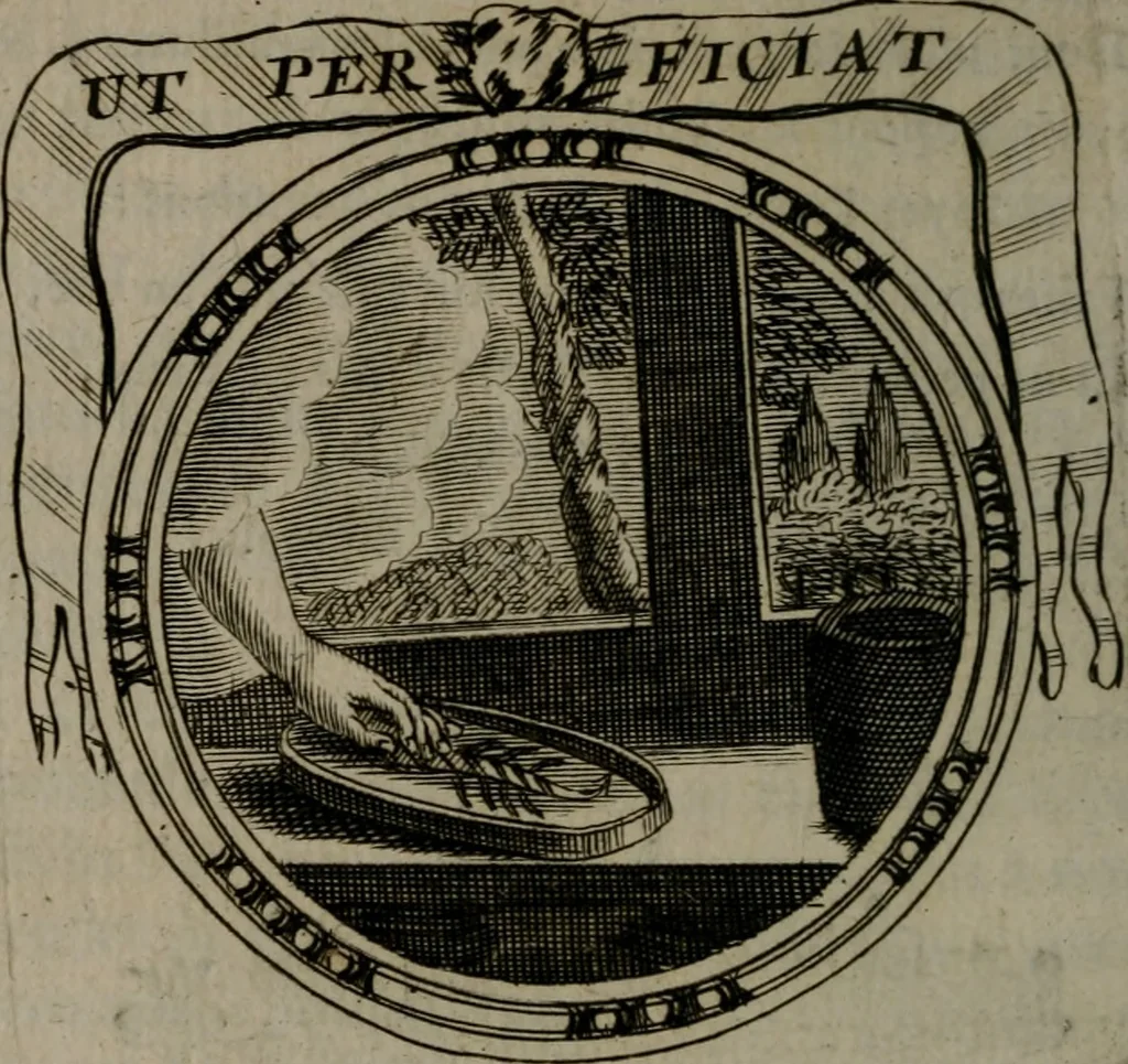An illustration from Emblemes ou devises chretiennes : ouvrage mêlé de prose & de vers, et enrichi de figures .., 1717, leaf 133