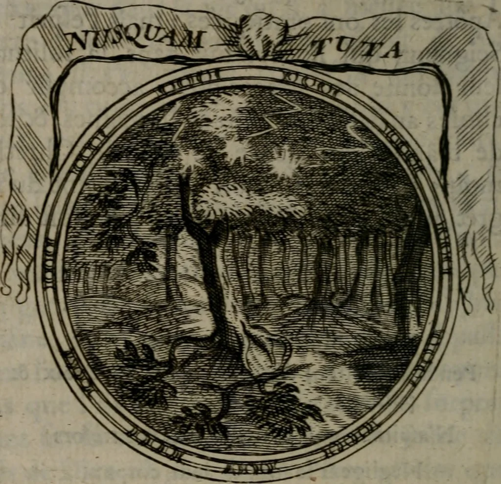 An illustration from Emblemes ou devises chretiennes : ouvrage mêlé de prose & de vers, et enrichi de figures .., 1717, leaf 137