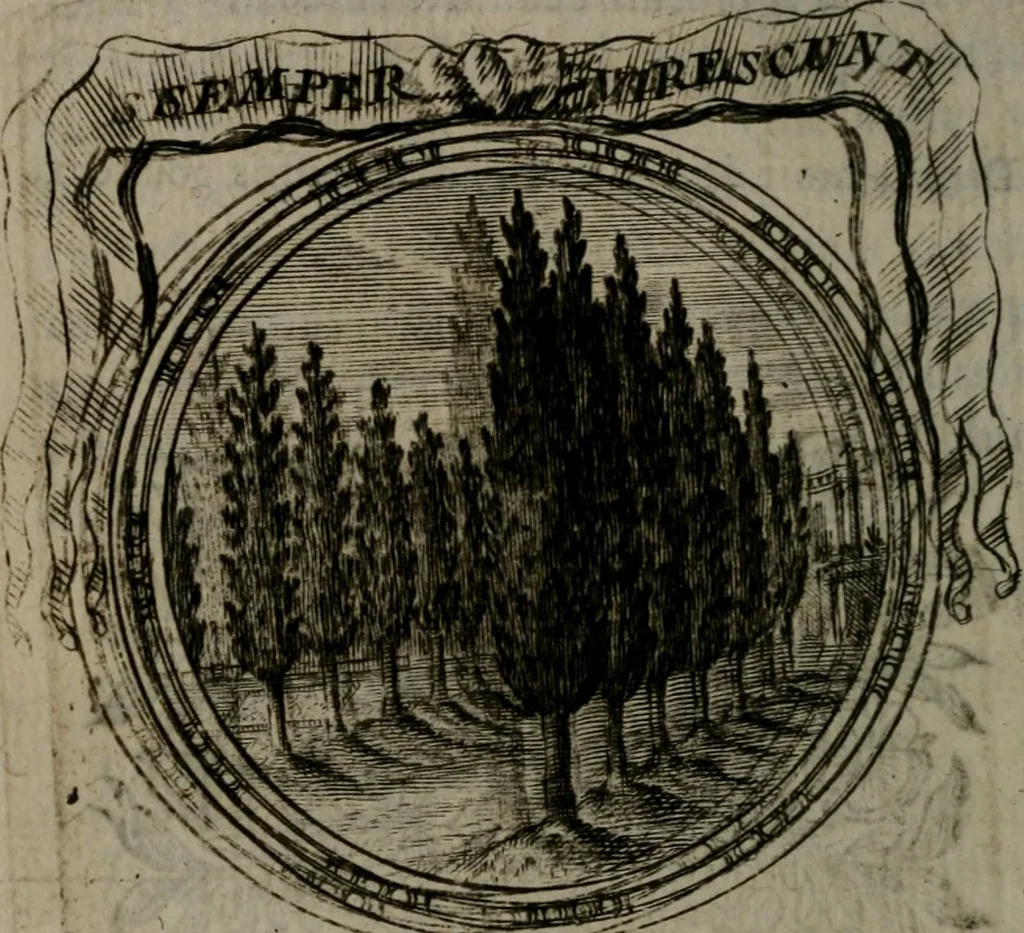 An illustration from Emblemes ou devises chretiennes : ouvrage mêlé de prose & de vers, et enrichi de figures .., 1717, leaf 165