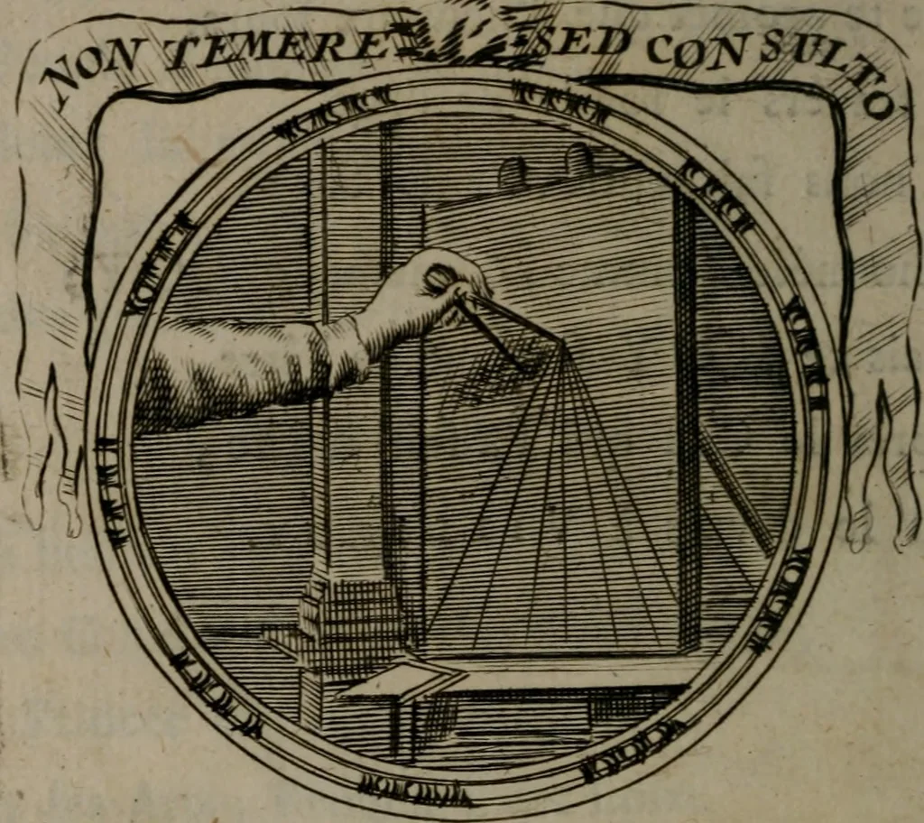 An illustration from Emblemes ou devises chretiennes : ouvrage mêlé de prose & de vers, et enrichi de figures .., 1717, leaf 17