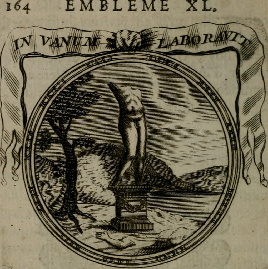 An illustration from Emblemes ou devises chretiennes : ouvrage mêlé de prose & de vers, et enrichi de figures .., 1717, leaf 173