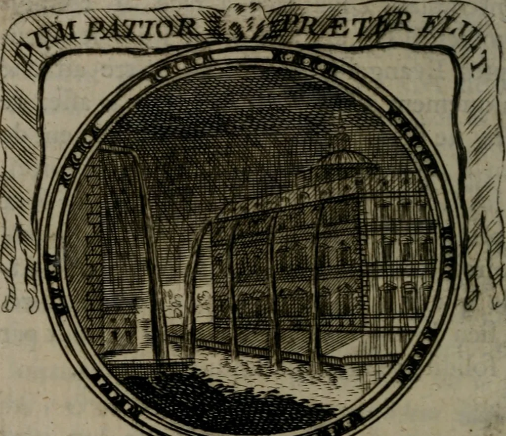 An illustration from Emblemes ou devises chretiennes : ouvrage mêlé de prose & de vers, et enrichi de figures .., 1717, leaf 177