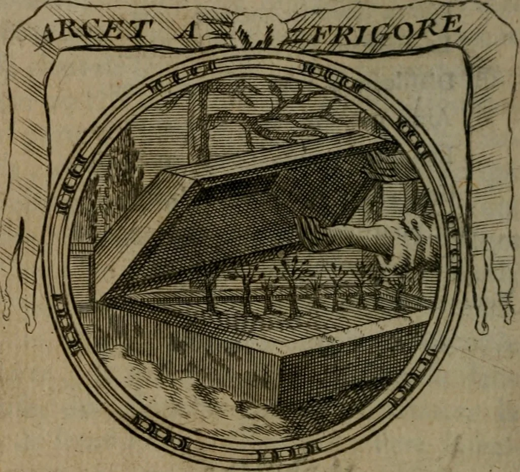 An illustration from Emblemes ou devises chretiennes : ouvrage mêlé de prose & de vers, et enrichi de figures .., 1717, leaf 221